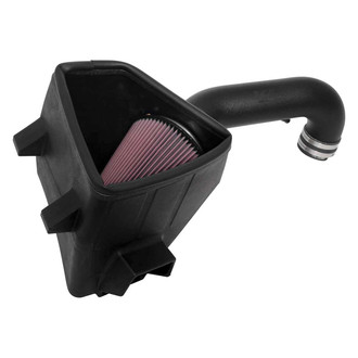 K&N® - 63 Series AirCharger® High-Density Polyethylene Black Air Intake System with Red Filter