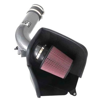 K&N® - 69 Series Typhoon Aluminum Gunmetal Grey Cold Air Intake System with Red Filter