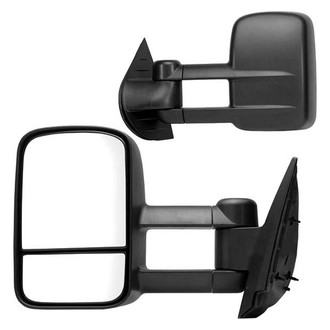K Source® - Driver and Passenger Side Manual Towing Mirrors (Non-Heated, Foldaway)