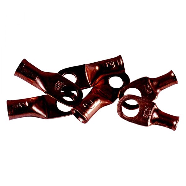K-Tool International® - 10 Piece 6 Gauge x 3/8" Electrical Copper Lugs
