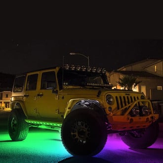 KC HiLiTES® - C-Series Bluetooth Multicolor LED Rock Light Kit