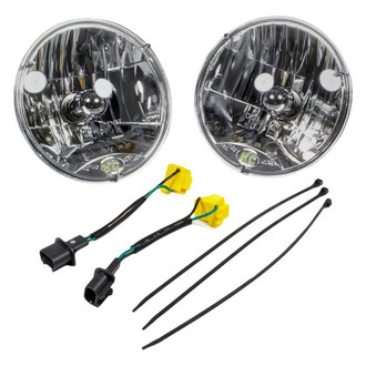 KC HiLiTES® - 7" Round Chrome Euro Headlights (H6024)