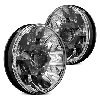 KC HiLiTES® - 7" Round Chrome Gravity Pro Projector LED Headlights (H6024)