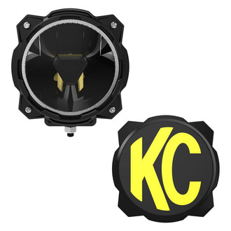 KC HiLiTES® - Gravity™ Titan 6" 39W Round LED Light with Amber Backlight