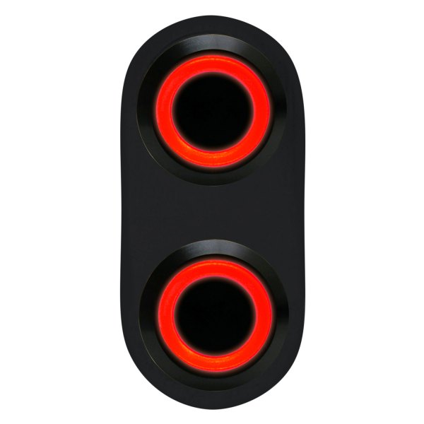  Keep It Clean® - Daytona Black Anodized Red LED Switch