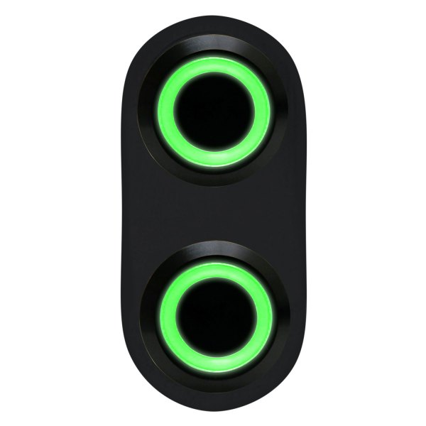  Keep It Clean® - Daytona Black Anodized Green LED Switch