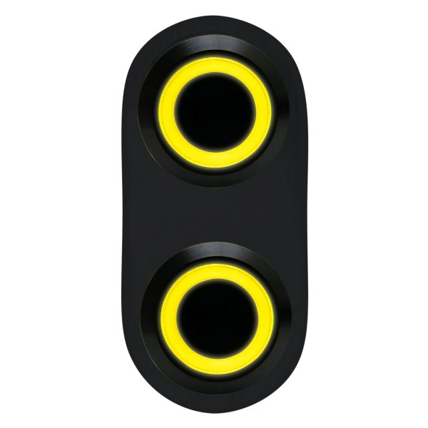  Keep It Clean® - Daytona Black Anodized Yellow LED Switch