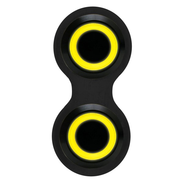  Keep It Clean® - Retro Black Anodized Yellow LED Switch