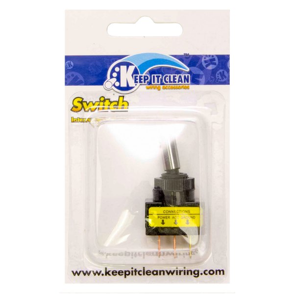  Keep It Clean® - Metal Tip Toggle Blue LED Switch
