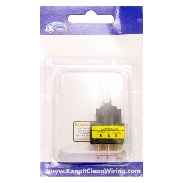  Keep It Clean® - Metal Tip Toggle Red LED Switch