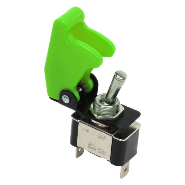  Keep It Clean® - Race Toggle Green Switch with Safety Cover