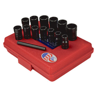 Ken-Tool® - 13-piece Twist Socket Set with Plastic Case