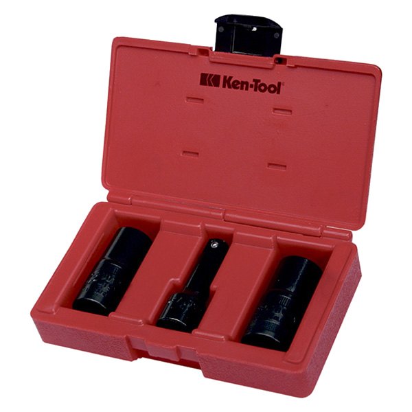 Ken-Tool® - 3-piece Lug and Lock Flip Socket Set