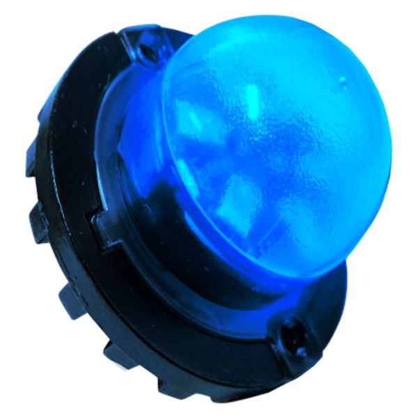 KFI® - 1" Bolt-On Mount Blue LED Hideaway Strobe Light