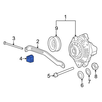 Kia OE - Alternator Adjusting Bracket Nut