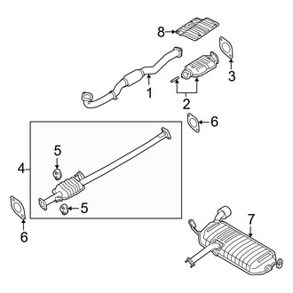 Kia OE - Exhaust System - Exhaust Components (LX 2.0L)