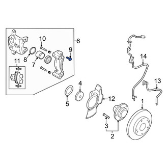 Kia OE - Front Disc Brake Caliper Anchor Plate Bolt