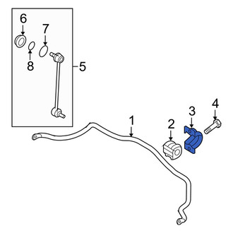 Kia OE - Front Suspension Stabilizer Bar Bracket