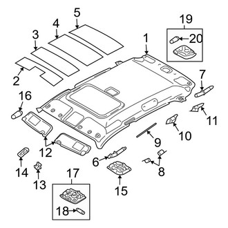 Kia OE - Roof - Interior Trim (W/O Sunroof)