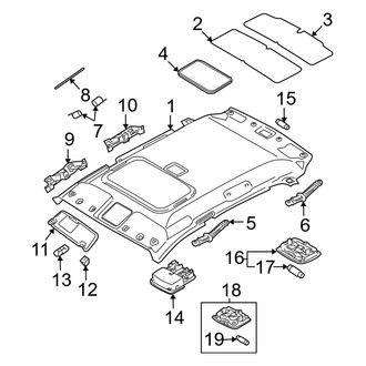 Kia OE - Roof - Interior Trim (With Sunroof)