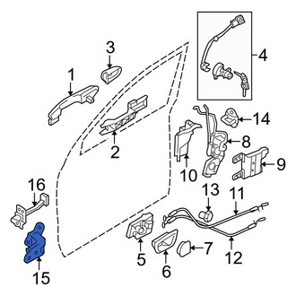 Kia OE - Front Right Upper Door Hinge