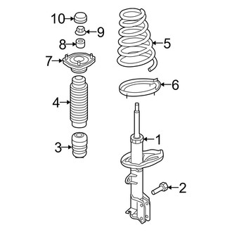 Kia OE - Rear Suspension - Struts & Components (EX / LX FWD)