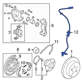 Kia OE - Rear Left ABS Wheel Speed Sensor