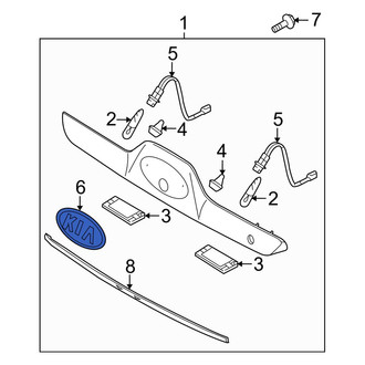 Kia OE - Rear Hatch Emblem