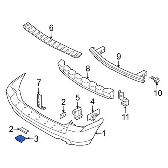 Kia OE - Front Bumper Impact Absorber Nut