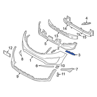 Kia OE - Front Left Bumper Cover Bracket