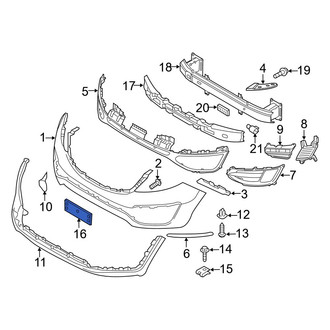 Kia OE - Front License Plate Bracket