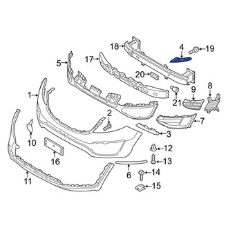 Kia OE - Front Left Upper Bumper Cover Bracket