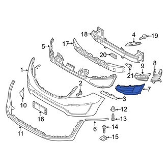 Kia OE - Front Right Outer Grille