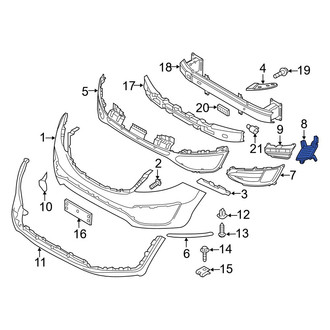 Kia OE - Front Left Outer Grille