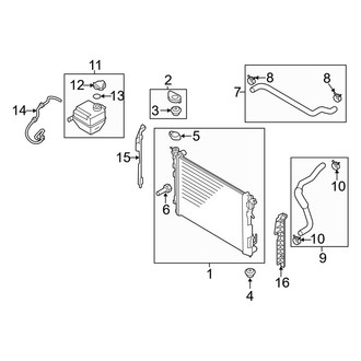 Kia OE - Cooling - Radiator & Components (2.0L Gas)
