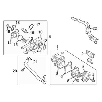 Kia OE - Lower Engine Coolant Thermostat Housing