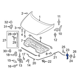 Kia OE - Front Hood Release Handle