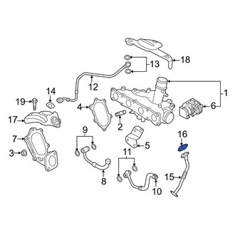 Kia OE - Turbocharger Oil Line Gasket