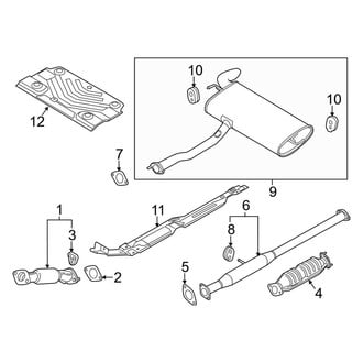Kia OE - Exhaust System - Exhaust Components (Canada Parts), (2.4L)