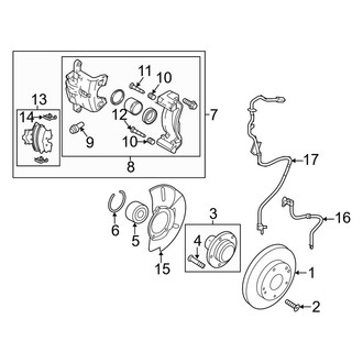 Kia OE - Front Suspension - Brake Components