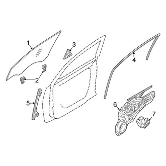 Kia OE - Front Door - Glass & Hardware