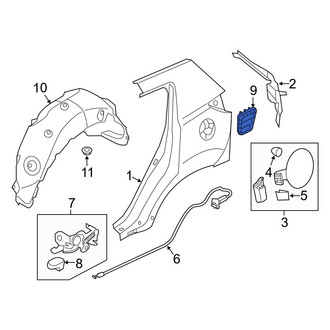 Kia OE - Rear Left Quarter Panel Vent