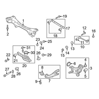 Kia OE - Rear Suspension - Suspension Components (FWD)