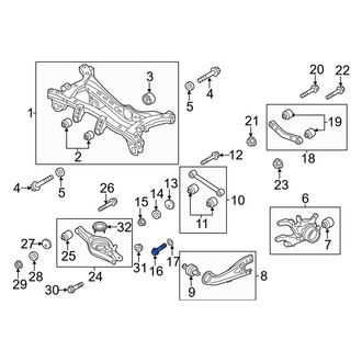 Kia OE - Alignment Camber Adjusting Eccentric Bolt
