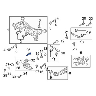 Kia OE - Rear Lower Suspension Control Arm Bolt