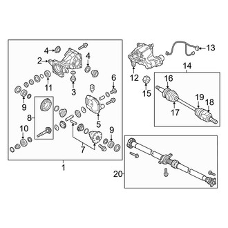 Kia OE - Rear Suspension - Axle & Differential (AWD)