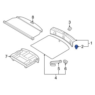 Kia OE - Rear Body Panel Trim Panel Clip