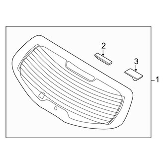 Kia OE - Lift Gate - Glass