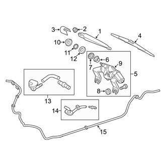 Kia OE - Lift Gate - Wiper & Washer Components