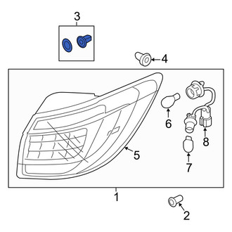 Kia OE - Tail Light Clip